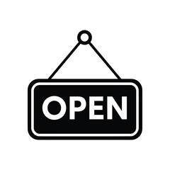 Open sign icon