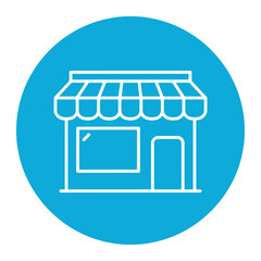 Storefront icon vector graphic