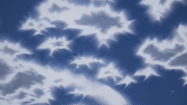 Pattern of Clouds Created Using Stippling Technique