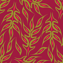 Seamless flowers pattern. Hand draw abstract pattern
