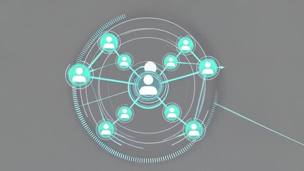 symbolic graphic representation denoting recommendation system and partner initiative intended for digital platforms - Powered by Adobe