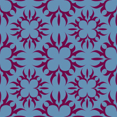 Trendy exotic hand drawn flowers seamless pattern. Floral background for textile, wallpaper, banner, covers, surface, printing and home decor. Flower vector illustration.