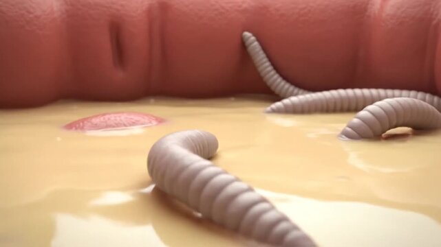 Intestinal Parasites: Roundworms in Digestive System