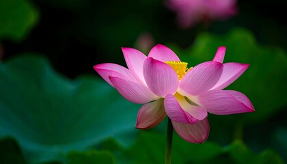 Obraz premium Close-up of a pink lotus flower