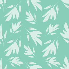 Beautiful ditsy floral pattern with cute abstract flowers Digital Dupatta Design and pattern
