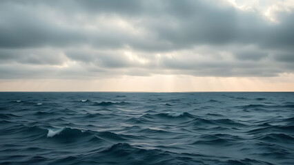 Fototapeta premium sky and big ocean water with nature