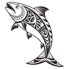 vector illustration of a fish