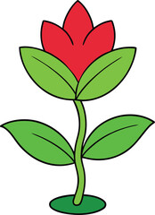 Obraz premium Flower Plant Vector Illustration