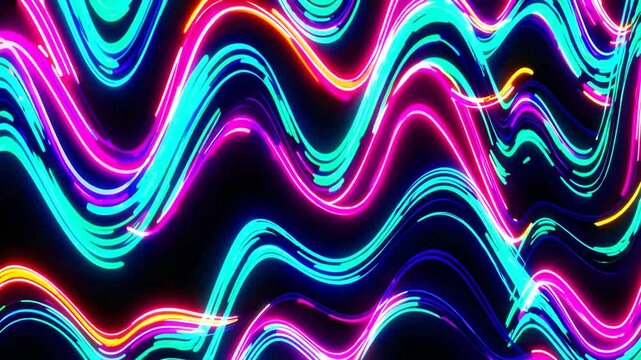 luminous wave pattern design for social dance event promotional material backdrop