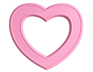 Firefly_peony flowers isolated on white - Firefly_Pink heart-shaped photo frame isolated on a transparent background; PNG (2)