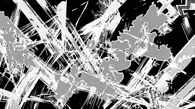 Pale grunge layered paint montage design pattern on dark background