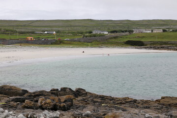 Plage de Kilmurvey dans les îles d'Aran, en Irlande
