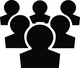 People flat icons set. Team of workers. User profile symbol. Group of people. Group of users collection. Persons symbol. Men women. Crowd of humans. Vector illustration !