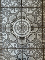 detail of floor tiles