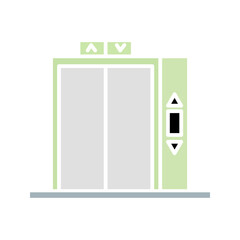 Elevator lift symbol icon isolated on white background	