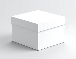 Fototapeta premium Blank white square box
