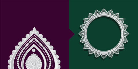 Durga Puja Offer Banner with Arch, Background Frame, and Decorative Border Featuring Goddess Durga, Happy Durga Puja Message, Sale, Discount Tags, and Promotion for Navratri, Ganesh Chaturthi	