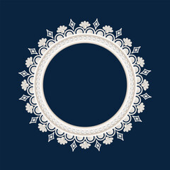 Durga Puja Circle border Border Decorations Durga Puja Frame Durga Puja Background	