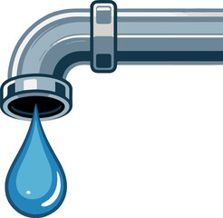 Water tap with water drop vector illustration design symbol icon