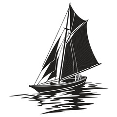 sailing ship vector illustration