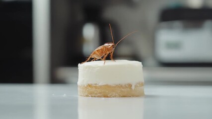 Cockroach on Cake Video | Food Contamination, Hygiene Awareness, Insect Infestation & Shocking Food Safety Footage
