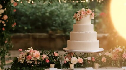 Wedding Cake Video | Beautiful Layered Cake, Bridal Celebration, Custom Cake Design & Luxury Wedding Dessert Inspiration