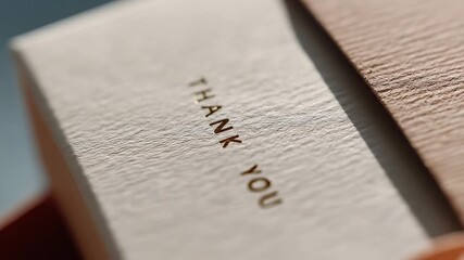 Thank You Note Video | Gratitude Message, Appreciation Card, Handwritten Letter & Kind Words Expression