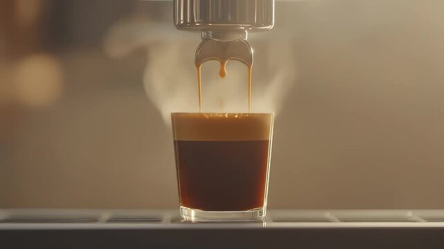 Fresh Coffee Extracting from Coffee Machine Video | Espresso Pour, Barista Brewing, Cafe Vibes & Morning Beverage Footage