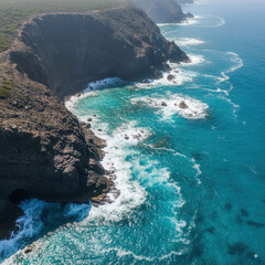 view of the coast of the mediterranean sea