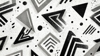 Abstract geometric pattern design with modern shapes and symmetry.