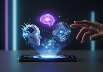 A hand holds a digital tablet displaying a global map, symbolizing worldwide communication and business connections