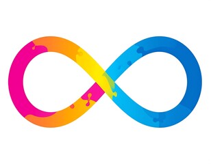 Obraz premium Infinity symbol with vibrant colors