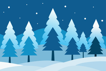 winter forest background