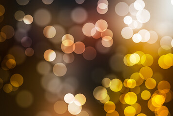 Obraz premium golden christmas background wallpaper bokeh design sparkle shiny circle
