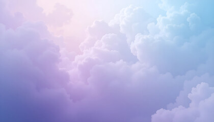 Fototapeta premium Pastel Cloudscape at Sunrise – Ethereal Sky Background for Wellness Branding, Editorial Covers, Fashion Campaigns, and Inspirational Digital Art Projects