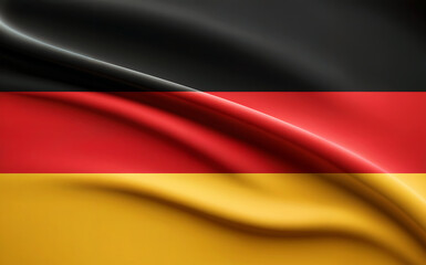 waving flag of germany
