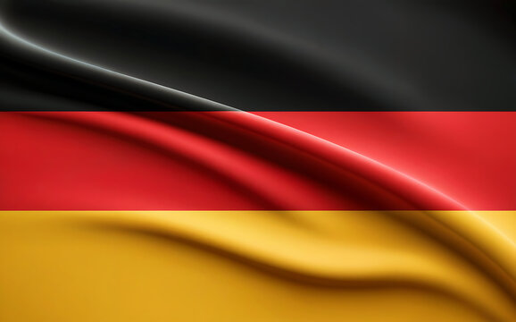 waving flag of germany - Powered by Adobe