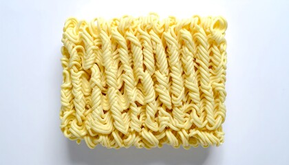 Instant noodles, top view