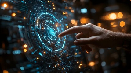 Holographic display presenting innovative industry solutions