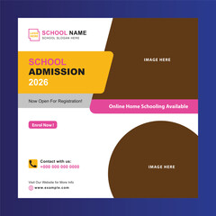 School Admission Social Media Post