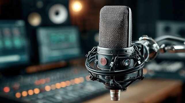 Podcasting technology enabling high-quality recording, editing, and distribution for creators and brands to reach global audiences.