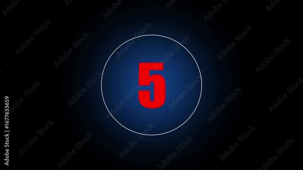 Aufkleber countdown new timer 10 seconds animation projector and new style neon colorful countdown. stopwatch 