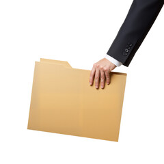 Hand Holding Gray Folder – Minimalist Symbol of Order, Neutrality, and Professional Clarity
