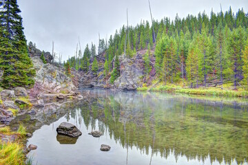 Firehole River in Yellowstone National Park.