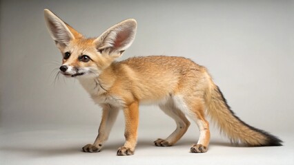 Fototapeta premium Kit Fox on studio background