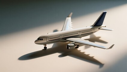 Obraz premium Airplane model display studio photography indoor close-up design