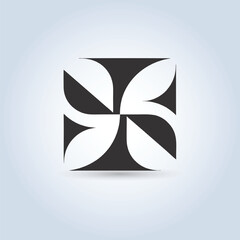 Modern abstract clean company logo design template