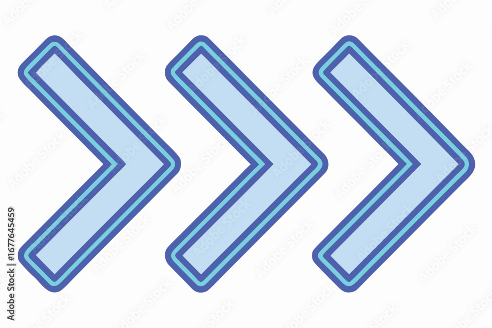 Fototapete blue arrow repeating pattern symbolic of movement forward progression and navigation ideal for websi