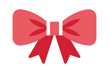 bow ribbon vector icon on white
