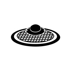 Rustic Table Mat Under Dish Graphic, Eco-Friendly Jute Tableware Icon
